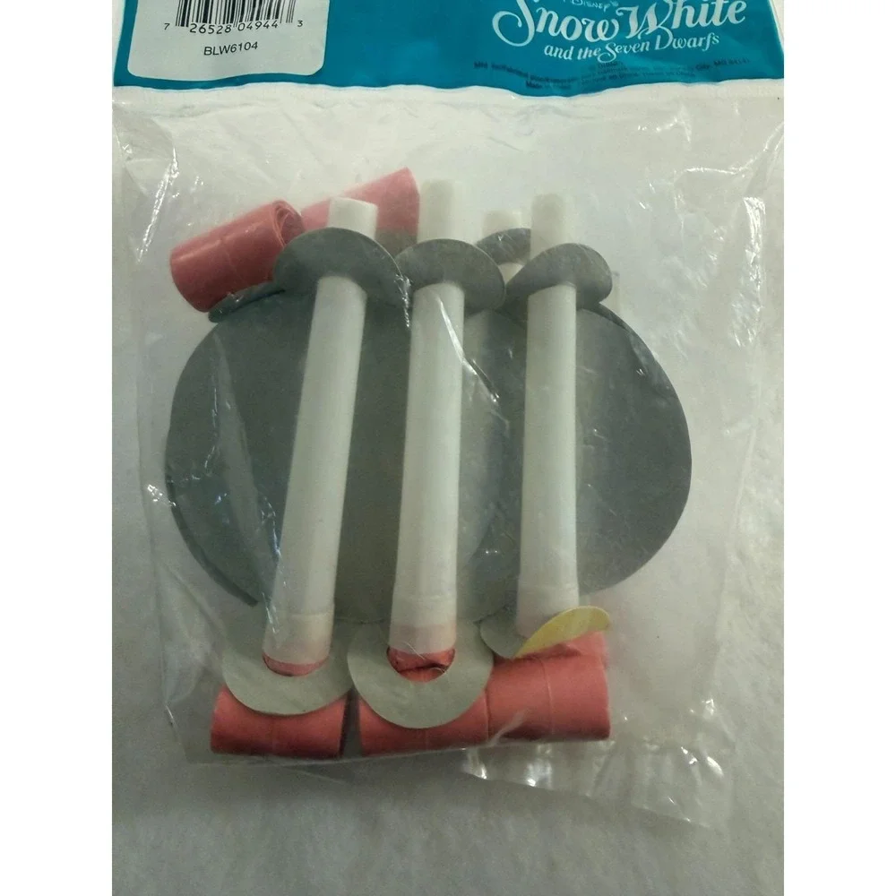 VTG Snow White Party, Disney, Princess Blowouts (Serpentins, Pitos) 3 sets of 8